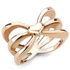 WildKlass Stainless Steel Ring IP Rose Gold Women-WildKlass Jewelry