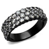 WildKlass Stainless Steel Ring IP Women AAA Grade CZ Clear-WildKlass Jewelry
