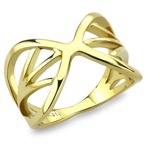 WildKlass Stainless Steel Ring IP Gold Women-WildKlass Jewelry