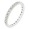 WildKlass Clear Cubic Zirconia Eternity Ring-WildKlass Jewelry