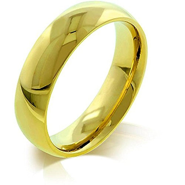 WildKlass 5 mm IPG Gold Stainless Steel Band-WildKlass Jewelry