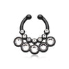 Colorline Aureole Gemina Sparkle WildKlass Fake Septum Clip-On Ring-WildKlass Jewelry