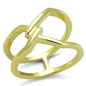 WildKlass Stainless Steel Ring IP Gold Women-WildKlass Jewelry