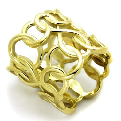 WildKlass Stainless Steel Ring IP Gold Women-WildKlass Jewelry