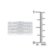 WildKlass 1.6ct CZ Rhodium Plated Stainless Steel Eternity Ring-WildKlass Jewelry