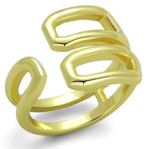 WildKlass Stainless Steel Ring IP Gold Women-WildKlass Jewelry