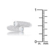 WildKlass 0.62ct CZ Rhodium Plated Contemporary Wrap Ring-WildKlass Jewelry