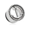 Classic Knotted Anchor Ear Gauge Tunnel WildKlass Plug-WildKlass Jewelry
