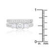 WildKlass Three Stone Wedding Ring Set-WildKlass Jewelry