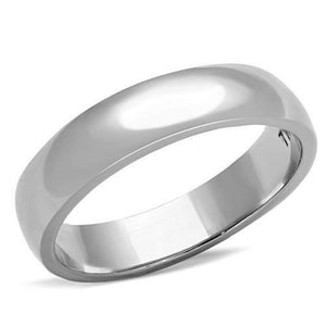 WildKlass Stainless Steel Wedding Ring High Polished (no Plating) Unisex-WildKlass Jewelry