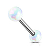 Metallic AB Coating Balls Over 316L Surgical Steel WildKlass Barbells-WildKlass Jewelry