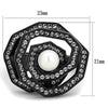 WildKlass Stainless Steel Ring IP Women Synthetic White-WildKlass Jewelry