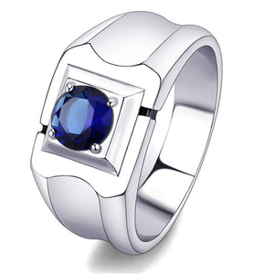 WildKlass Stainless Steel Ring High Polished Men Synthetic Montana-WildKlass Jewelry