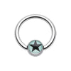 Vivid Star Logo Ball WildKlass Captive Bead Ring-WildKlass Jewelry
