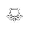 Aureole Gemina Sparkle WildKlass Septum Clicker-WildKlass Jewelry