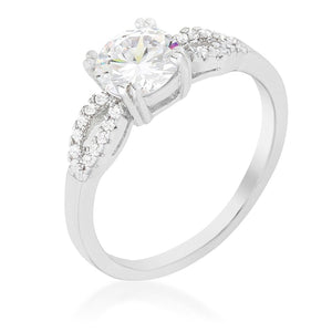 WildKlass Round Solitaire Engagement Ring-WildKlass Jewelry