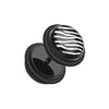 Zebra Acrylic Top Fake WildKlass Plug with O-Rings-WildKlass Jewelry