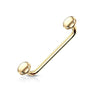 Flat Disc Ends 90 Degree Bent Staple WildKlass Barbells for Surface and Snake Eye Tongue Piercings-WildKlass Jewelry