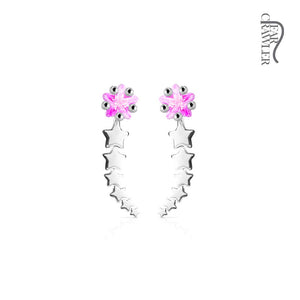 Pair of Shooting Star WildKlass Ear Crawler/Ear Climber-WildKlass Jewelry
