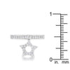 WildKlass Star 0.25ct CZ Rhodium Plated Simple Holiday Charm Band Ring-WildKlass Jewelry