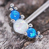 316L Stainless Steel Synthetic Opal WildKlass Nipple Shield-WildKlass Jewelry