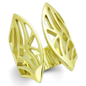 WildKlass Stainless Steel Ring IP Gold Women-WildKlass Jewelry