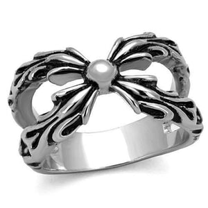 WildKlass Stainless Steel Ring High Polished (no Plating) Men Epoxy Jet-WildKlass Jewelry