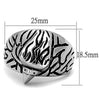 WildKlass Stainless Steel Ring High Polished (no Plating) Men Top Grade Crystal Emerald-WildKlass Jewelry