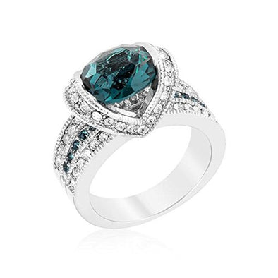 WildKlass Ovaline Blue Ring-WildKlass Jewelry