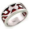 WildKlass Stainless Steel Ring High-Polished Women-WildKlass Jewelry