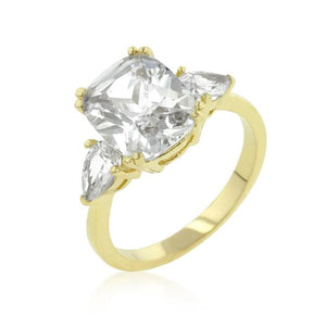 WildKlass Radiant Cut Engagement Triplet-WildKlass Jewelry