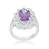 WildKlass Amethyst Oval Classic Ring-WildKlass Jewelry