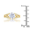 WildKlass 2.3ct CZ 14k Gold Plated Classic Ring-WildKlass Jewelry