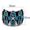 WildKlass Stainless Steel Ring IP Women Top Grade Crystal Aquamarine-WildKlass Jewelry