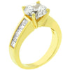 WildKlass Classic Golden Engagement Ring-WildKlass Jewelry