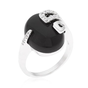 WildKlass Black Onyx Egg Ring-WildKlass Jewelry