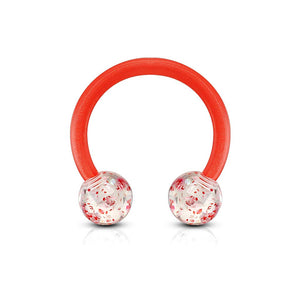 Ultra Glitter Acrylic Balls WildKlass Flexible Horseshoe/Circular-WildKlass Jewelry