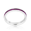WildKlass Stylish Stackables with Amethyst Crystal Ring-WildKlass Jewelry