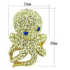 WildKlass Stainless Steel Ring IP Gold Women Top Grade Crystal Multi Color-WildKlass Jewelry