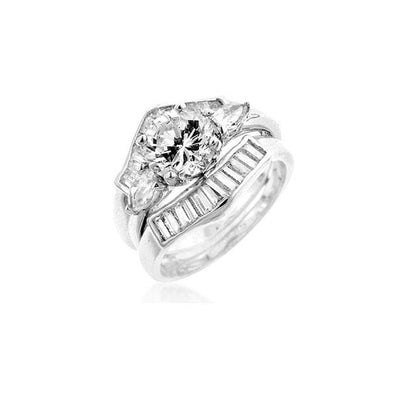 WildKlass Two-Piece Engagement Ring Set-WildKlass Jewelry