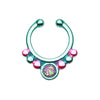 Colorline Opal Grandiose WildKlass Fake Septum Clip-On Ring-WildKlass Jewelry