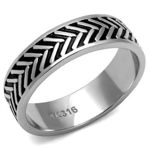 WildKlass Stainless Steel Ring High Polished Men-WildKlass Jewelry