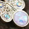 Gold Plated Aurora Butterfly with Synthetic Opal WildKlass Navel Ring-WildKlass Jewelry