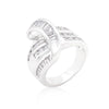 WildKlass Channel Set Overlap Ring-WildKlass Jewelry