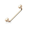 Flat Disc Ends 90 Degree Bent Staple WildKlass Barbells for Surface and Snake Eye Tongue Piercings-WildKlass Jewelry