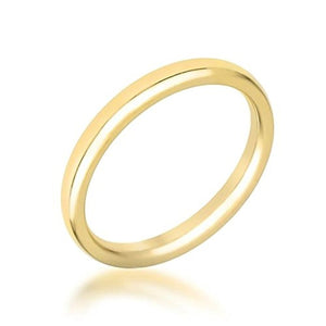 WildKlass 2 mm IPG Gold Stainless Steel Wedding Band-WildKlass Jewelry
