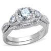 WildKlass 925 Sterling Silver Ring Rhodium Women AAA Grade CZ Clear-WildKlass Jewelry