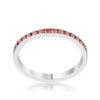 WildKlass 0.5ct Dark Champagne CZ Stainless Steel Eternity Band-WildKlass Jewelry