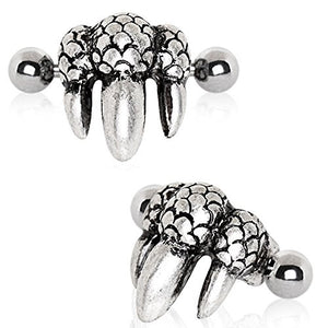 316L Stainless Steel Dragon's Claw WildKlass Cartilage Ear Cuff Earring-WildKlass Jewelry