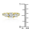 WildKlass Triplet Golden Wedding Ring-WildKlass Jewelry